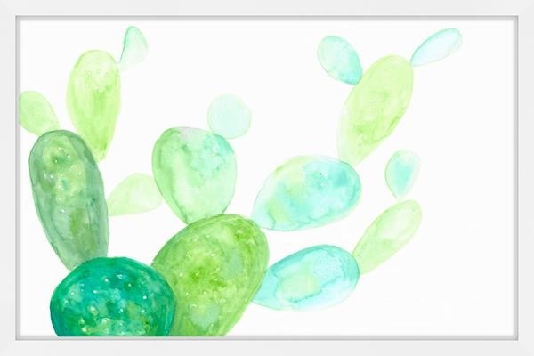 "Prickly Pear Fantasy" Framed Painting Print, 45"x30"