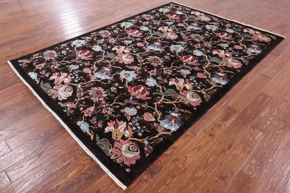 Persian Tabriz Hand-Knotted Wool Rug 6' 9" X 9' 10" - Q12749