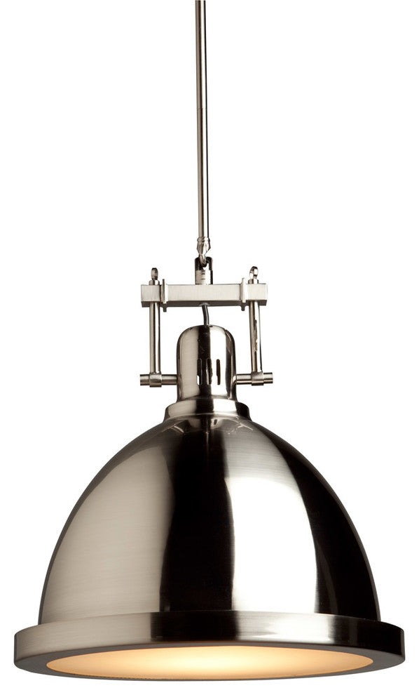 Broadview 1-Light Polished Nickel Pendant