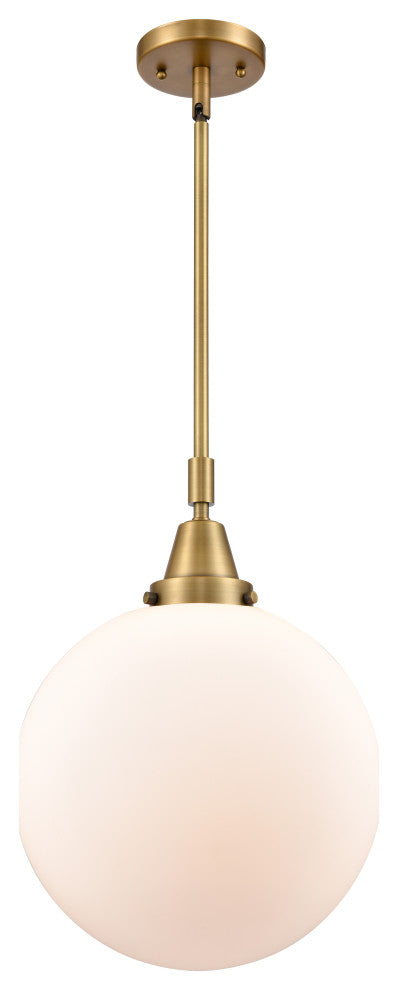 INNOVATIONS LIGHTING 447-1S-SN-G201-12 Beacon Mini Pendant, Brushed Brass