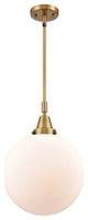 INNOVATIONS LIGHTING 447-1S-SN-G201-12 Beacon Mini Pendant, Brushed Brass