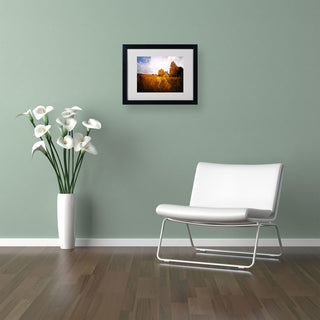 'Light in Vineyards' Matted Framed Canvas Art by Philippe Sainte-Laudy