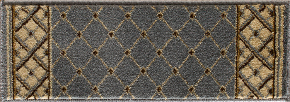 Rhombus Area Rug, Blue, 7'3"x10'10"