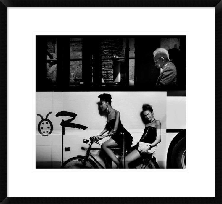 "Contrasts Urban." Framed Digital Print by Antonio Grambone, 24x22"