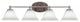 Capri 4-Light Bath Bar, Brushed Nickel/White Muslin