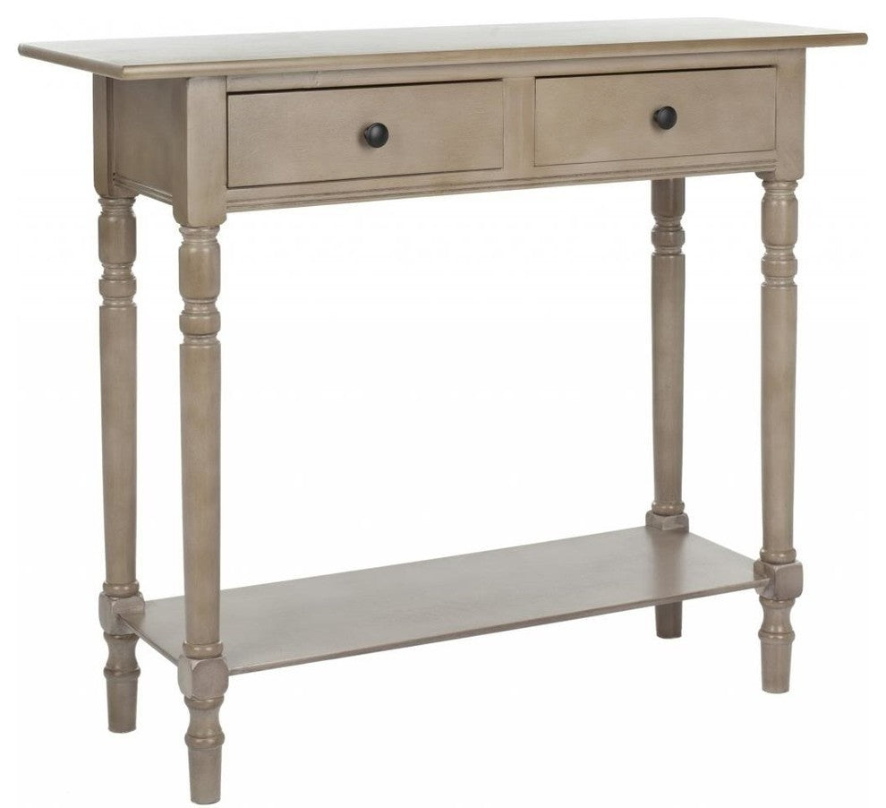 Safavieh Rosemary 2-Drawer Console, Vintage Gray