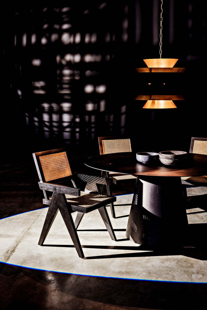 Noir Furniture Arion Pendant, Steel With Brass Finish
