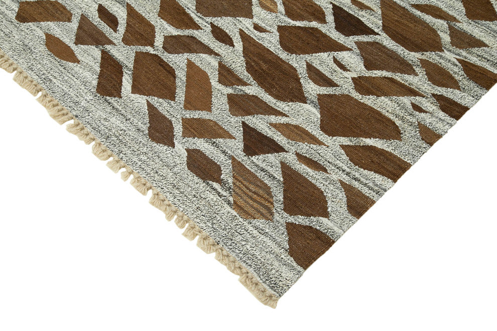 Rug N Carpet - Handwoven Turkish 8' 0'' x 10' 8'' Flatweave Wool Kilim Rug