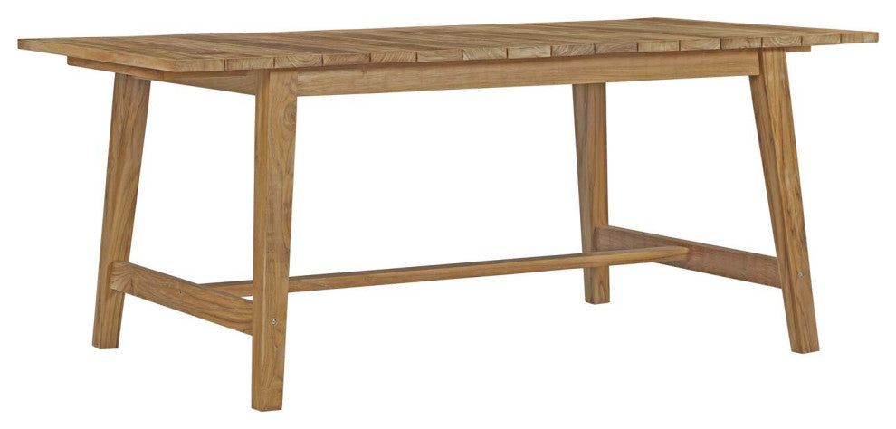 Modway Dorset Outdoor Patio Teak Dining Table, Natural