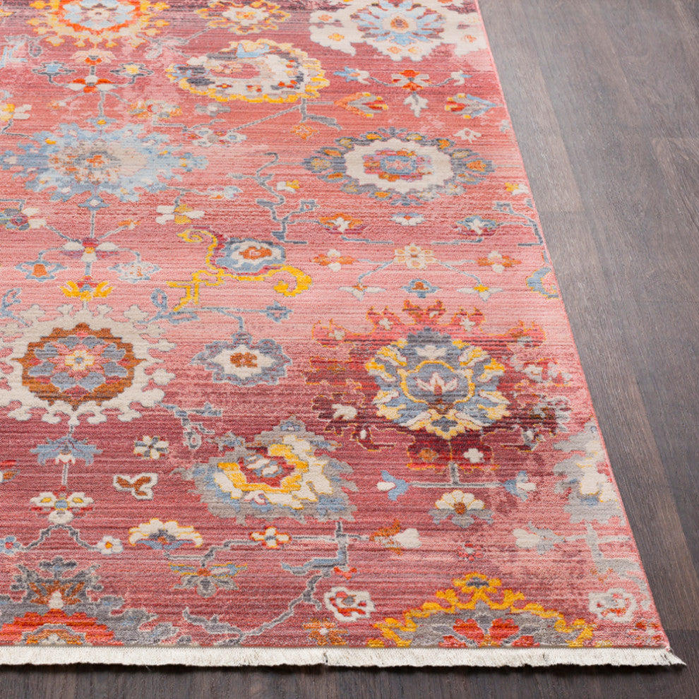 Surya Ephesians EPC-2301 Traditional Area Rug, Pale Pink, 2'7" x 9' Runner