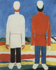 Kazimir Malevich Two Male Figures, 20"x25" Wall Decal