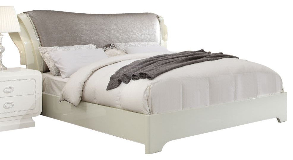 Gemma Sleigh Platform Bed, Queen