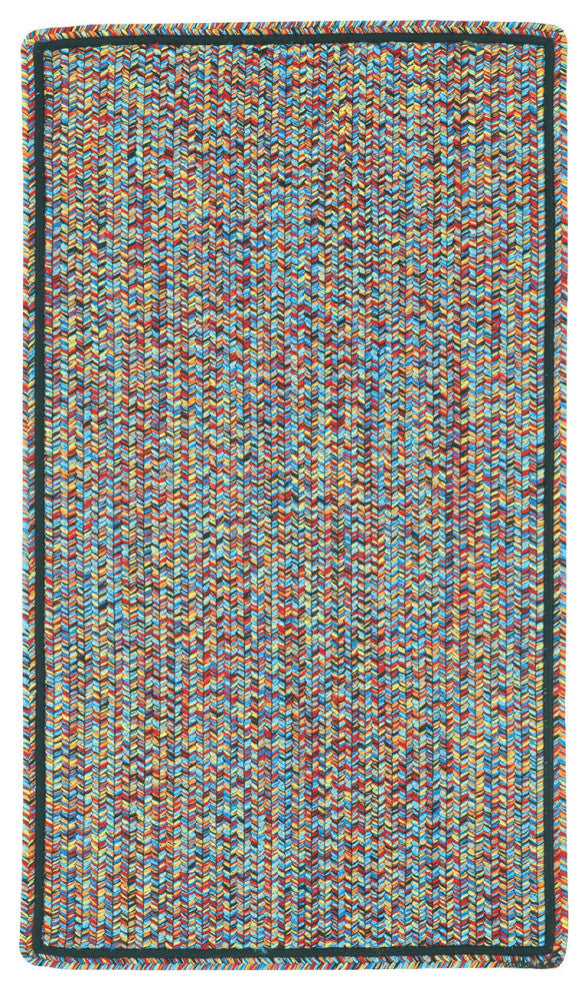 Capel Sea Pottery Bright Multi 0110_900 - 24" X 8' Runner Concentric