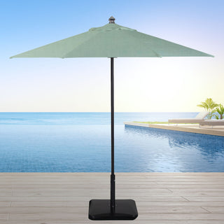 9' Round Flexibe Commercial Umbrella, Black, Spa