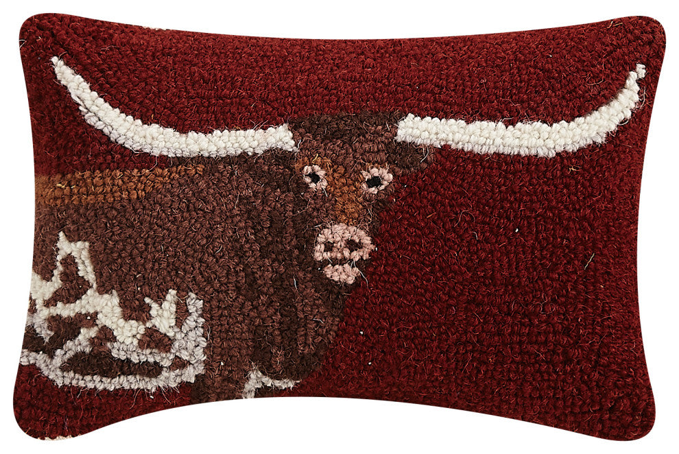 Longhorn Hook Pillow