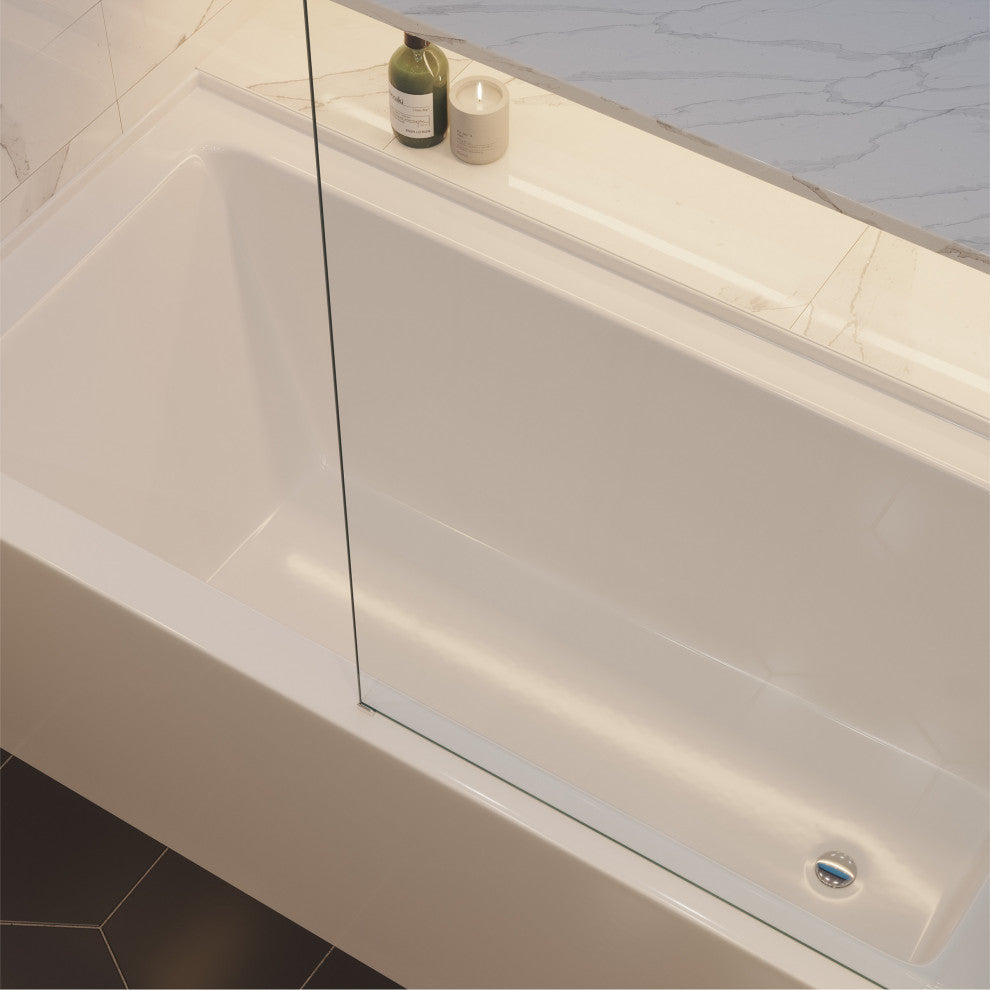 Voltaire 60"x32" Right-Hand Drain Alcove Bathtub With Apron