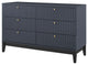 Dresser Drawer Chest Stand, Blue, Wood, Modern, Mid Century Living Guest Suite