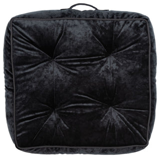 Safavieh Primrose Floor Pillow Black 18" X 18"