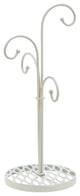 4 Arm Metal Mug Stand, White