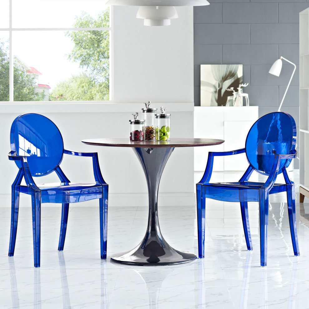Blue Casper Dining Armchairs Set of 2