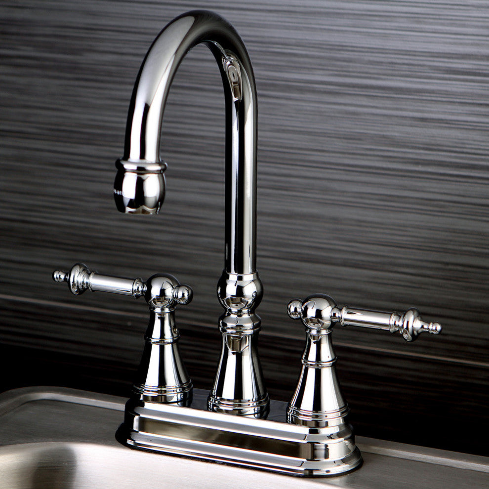 Kingston Brass Templeton Bar Faucet, Polished Chrome