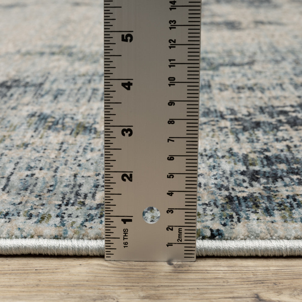 Harlan Modern Ethereal Polyester Area Rug 5'3" x 7'6"