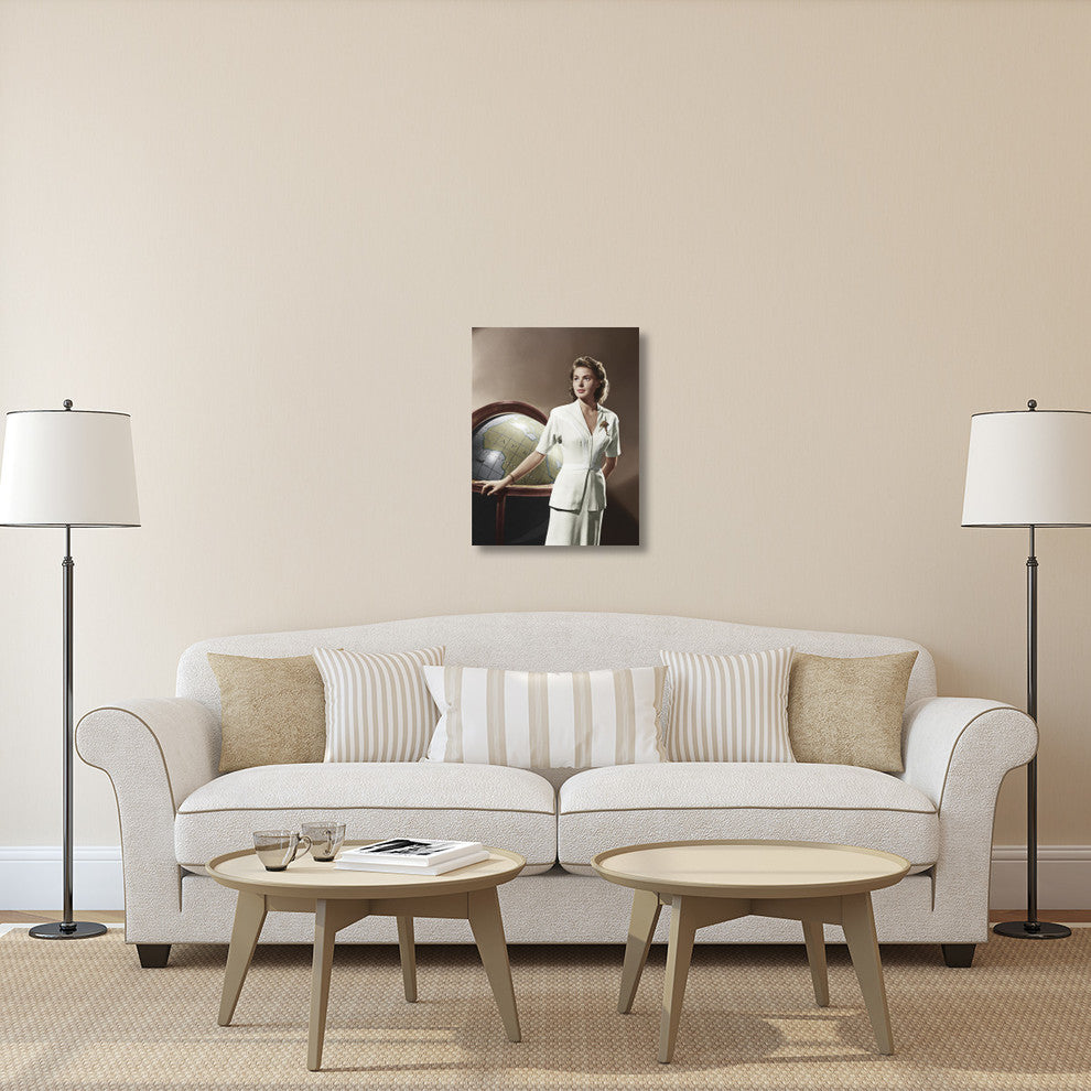 "Ingrid Bergman - Casablanca" Canvas Giclee by Hollywood Photo Archive, 23"x30"
