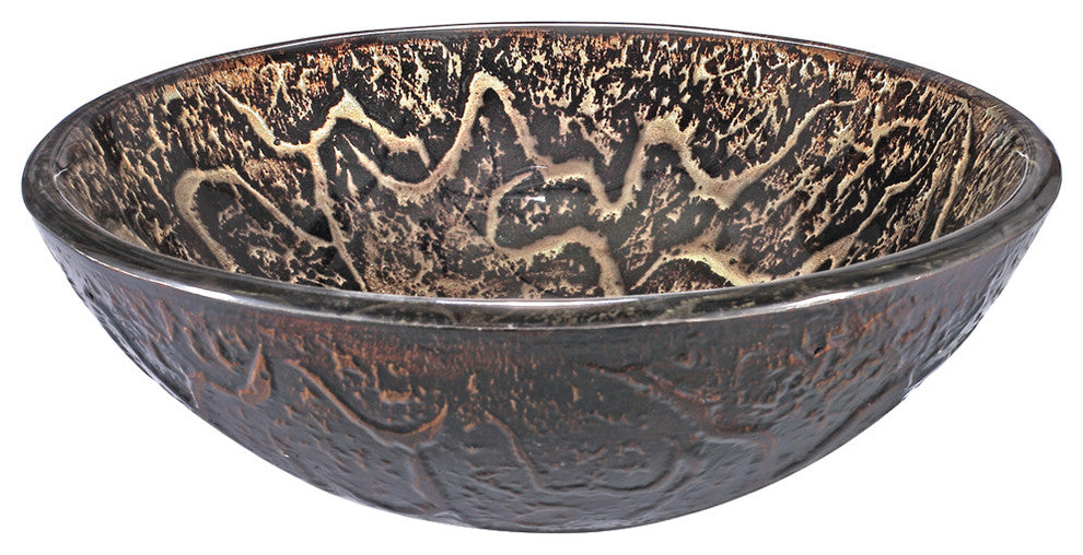 Rustic Style Glass Vessel Sink