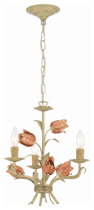 Crystorama 4803-SR Southport 3-Light Sage Rose Mini Chandelier