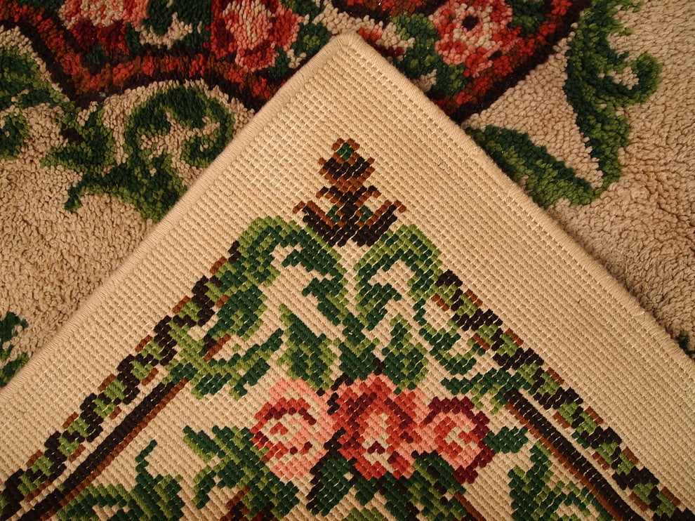 Consigned, Vintage Belgium Savonnerie Rug 6.5'x9.8', 1960