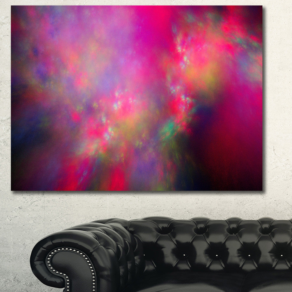 Perfect Red Starry Sky, Abstract Canvas Art Print, 40x30