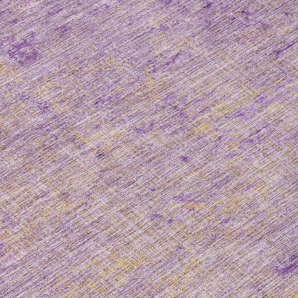 Machine Washable Indoor/Outdoor Chantille ACN1901 Purple 10' x 14' Rug