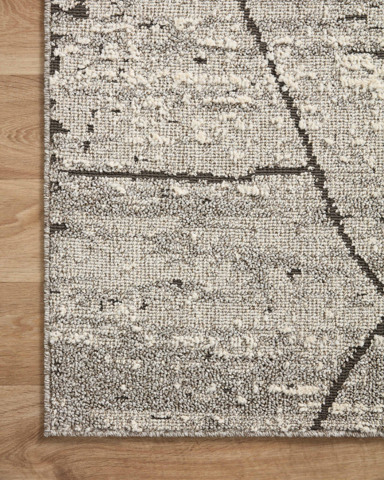 Loloi II Fabian Grey/Charcoal 18"x18" Sample Rug