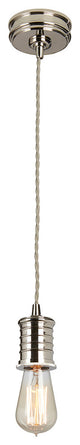 Douille Pendant, Polished Nickel