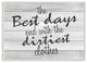 Best Days Inspirational Bathroom Laundry, 12"x18"