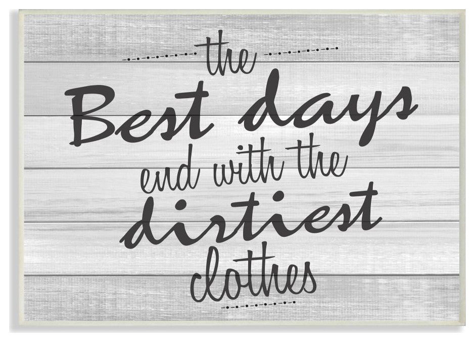 Best Days Inspirational Bathroom Laundry, 12"x18"