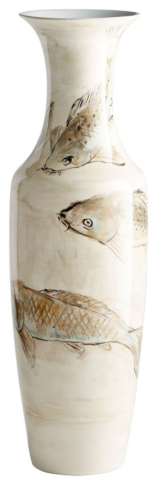 Playing Koi Vase