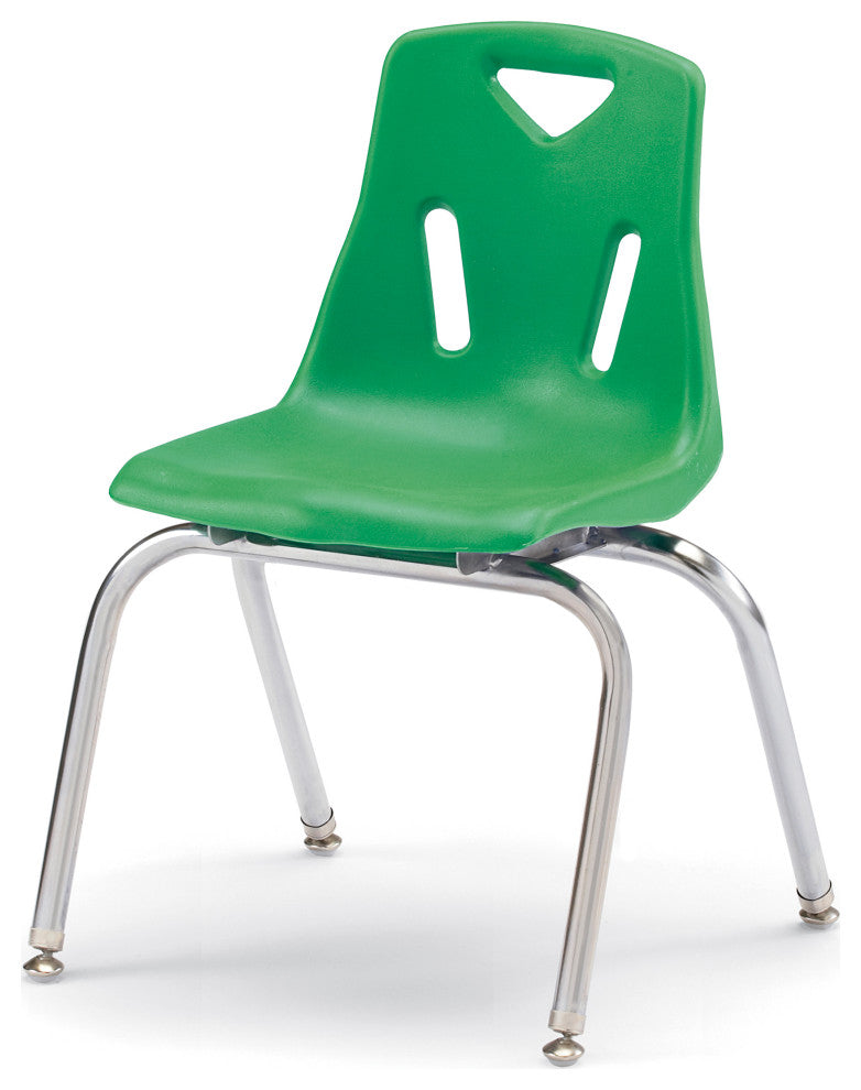 Berries Stacking Chair with Chrome-Plated Legs - 12" Ht - Key Lime