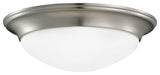 Generation Lighting 75436 Nash 3 Light 17"W Flush Mount Bowl - Brushed Nickel