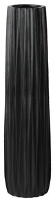 Ceramic Vase, Matte Black, 4.25"x4.25"x18"