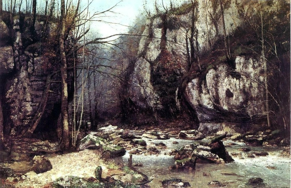 Gustave Courbet The Stream of the Puits-Noir at Ornans Wall Decal