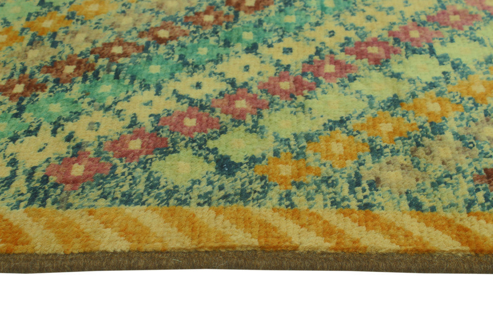 Balochi Channing Blue/Gold Rug, 3'11x5'10