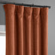 Persimmon Bellino Blackout Room Darkening Curtain Single Panel, 50"x63"