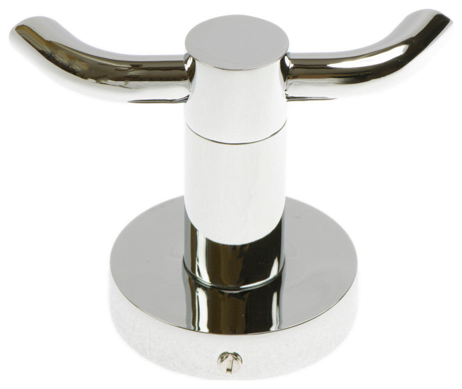 Venezia Series Double Robe Hook, Chrome