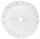 Snowflake Christmas Textile Collection , White, 52"