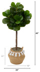 4ft. Artificial Fiddle Leaf Fig Tree With Basket DIY KIT