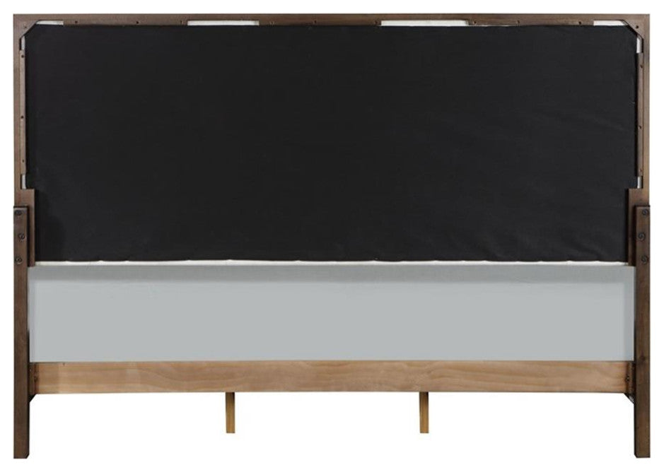 ACME Carena Wooden Bed in Light Gray and White and Brown