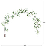 6.5ft. Lighted Artificial Olive Garland With 100 Warm White LED Lights