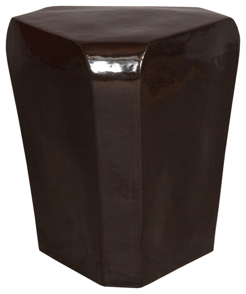 Black Triangle Garden Stool