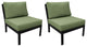kathy ireland Madison Ave. Armless Sofa 2 Per Box in Forest